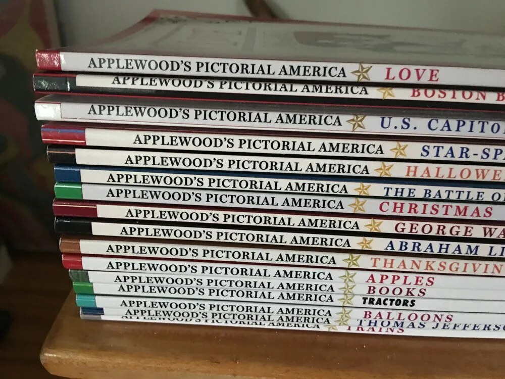 The Pictorial America books stacked, showing their spines