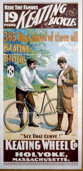 Keating Bicycle poster, Keating Wheel Co., Holyoke, Massachusetts