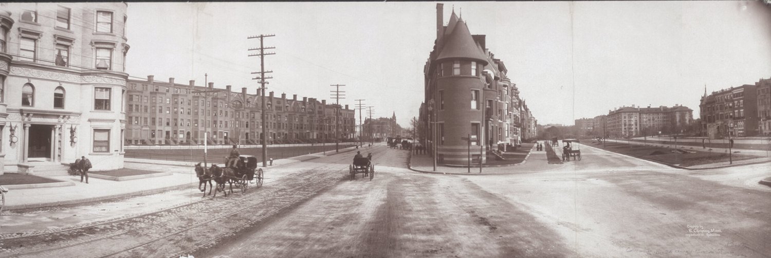 Beacon Street and Commonwealth Avenue, 1903 (Source: Library of Congress)