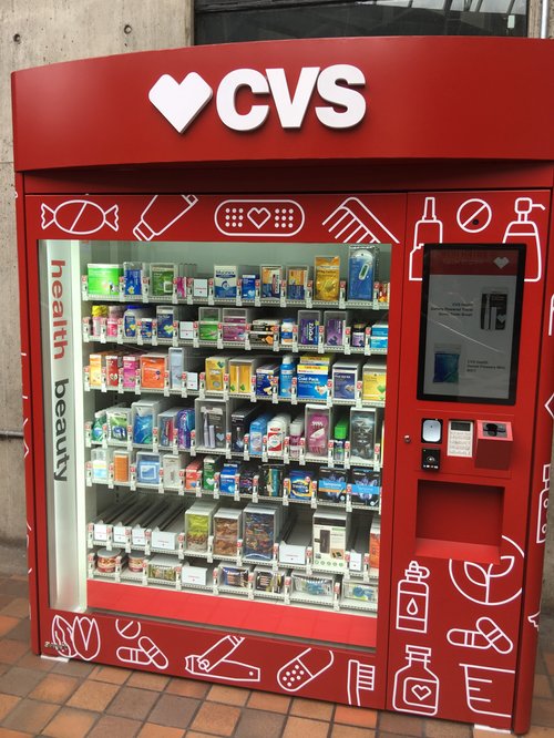 CVS health and beauty vending machine