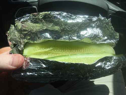 Pickle spear in foil