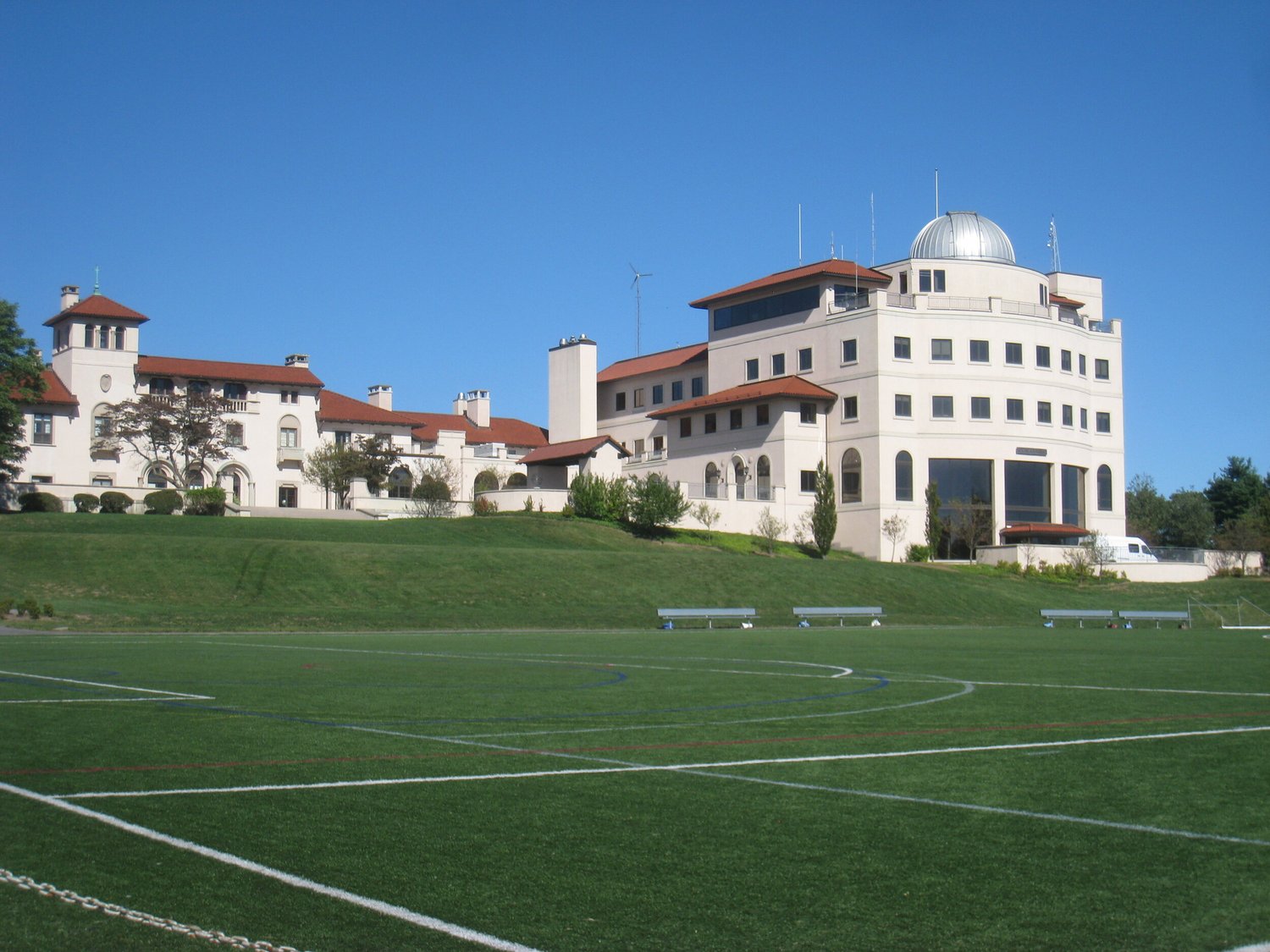 Dexter School campus in Brookline