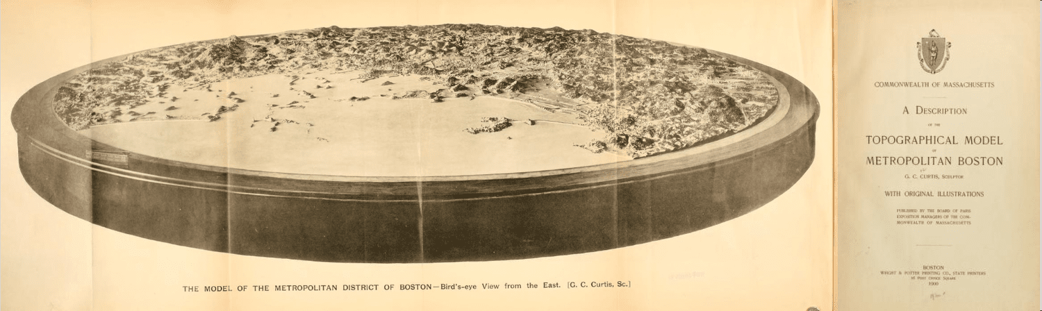 Topographical model of metropolitan Boston