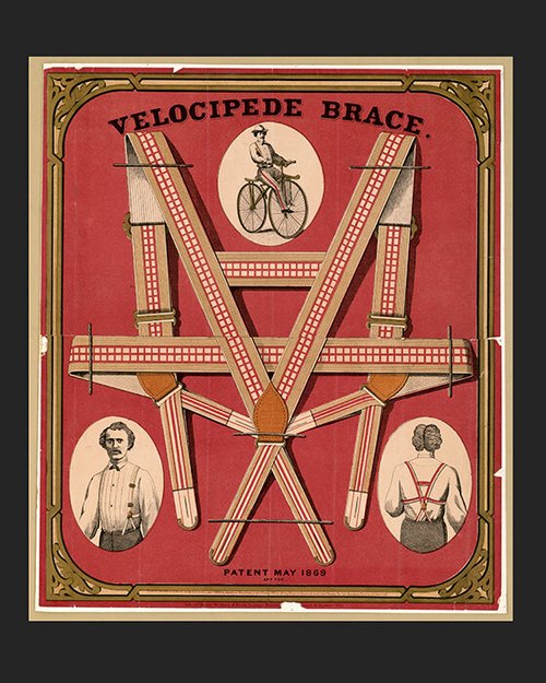 Velocipede Brace suspenders advertisement