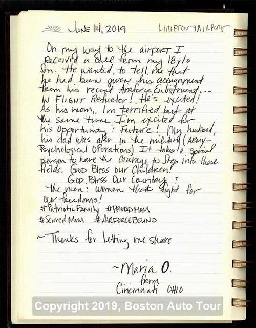 Journal entry from a military mom proud of her son, June 14, 2019