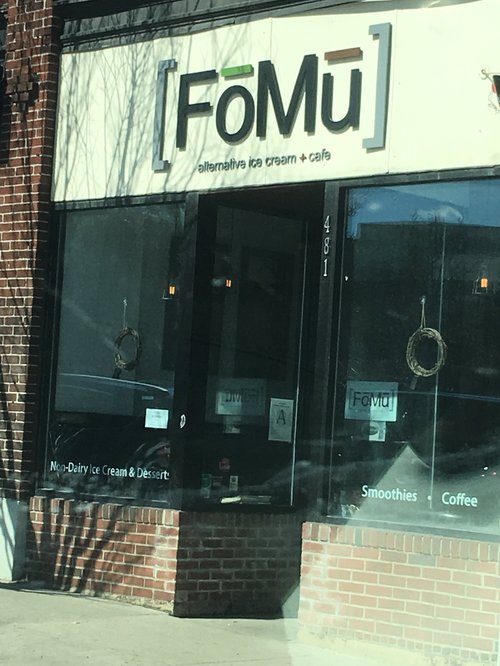 FoMu alternative ice cream café storefront