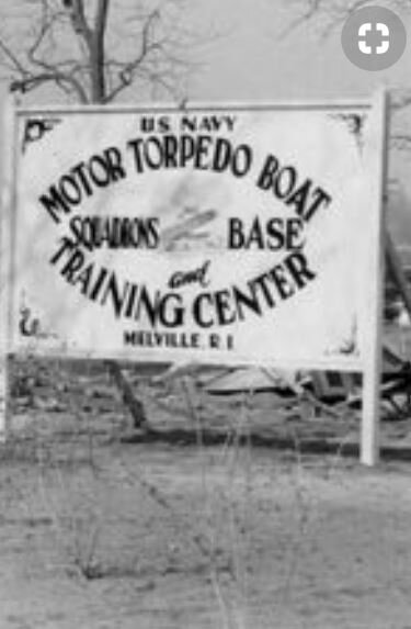Sign for the U.S. Navy Motor Torpedo Boat training center, Melville, R.I.