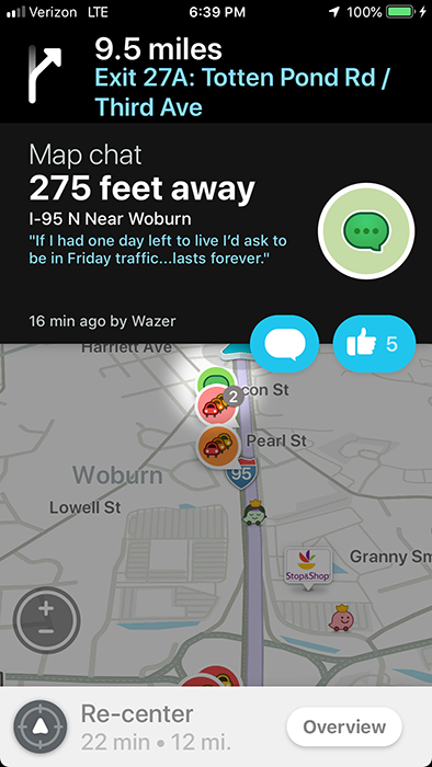 Waze Map Chat