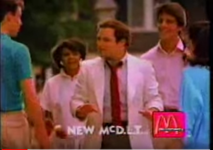 George Costanza in McDonalds Ad from the 1980s