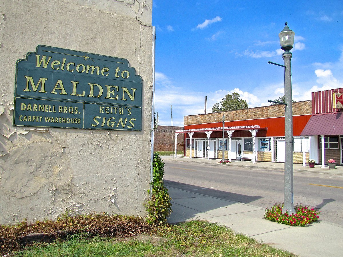 "Welcome to Malden" sign