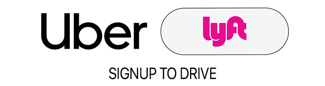 Uber and Lyft logos: sign up to drive