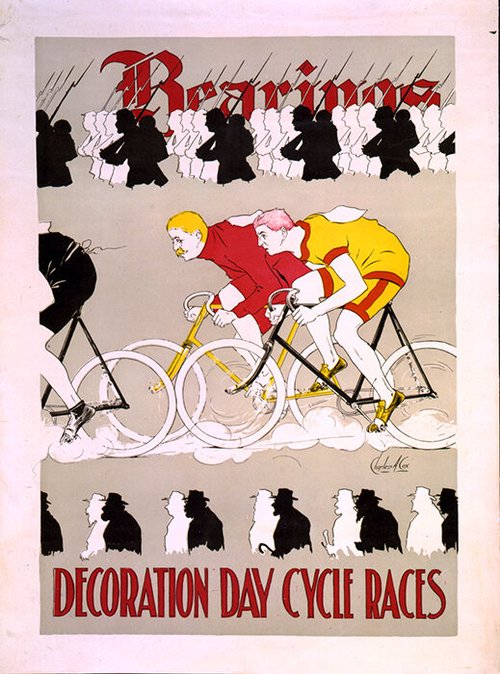Bearings poster for Decoration Day cycle races