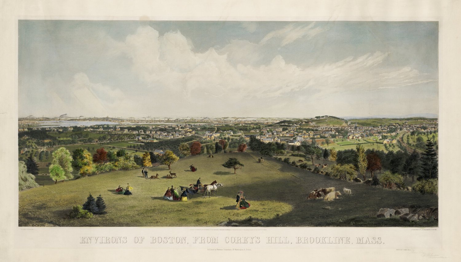 Corey’s Hill, Brookline, 1864