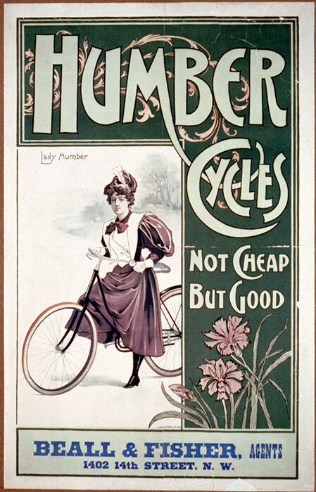Humber Cycles poster: "Not cheap but good"
