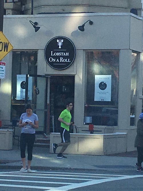 Lobstah on a Roll storefront on a corner