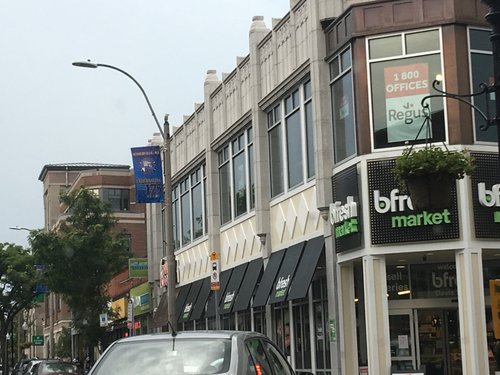 b.fresh market on a city corner