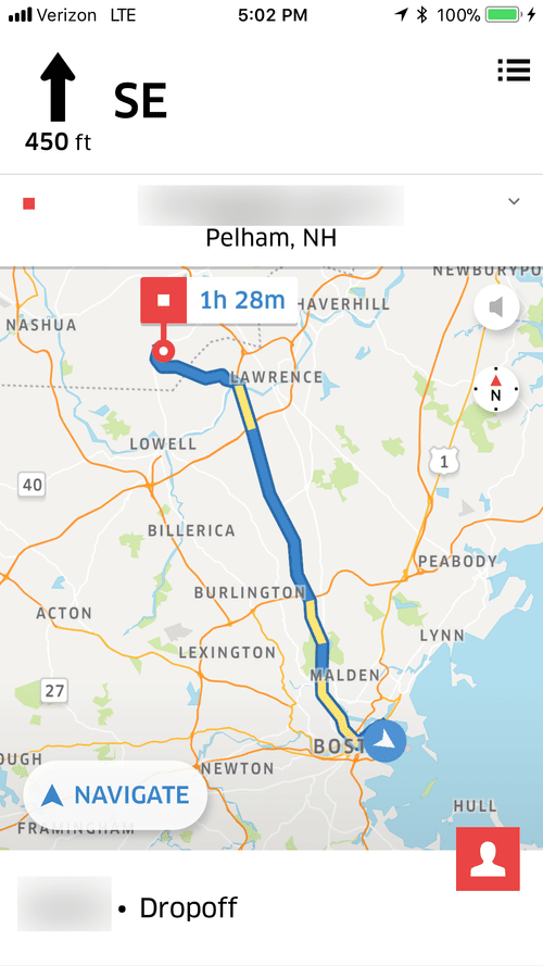 Navigation to Pelham, NH, 1 h 28 min away