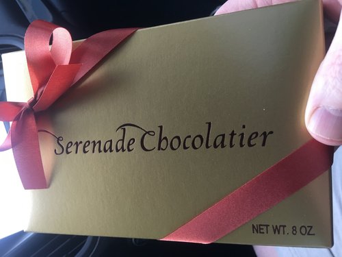 Box of chocolates from Serenade Chocolatier